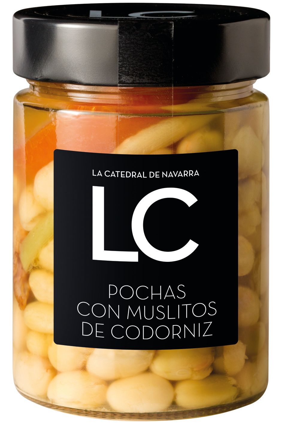 Pochas con muslitos de codorniz LA CATEDRAL DE NAVARRA 340 g.