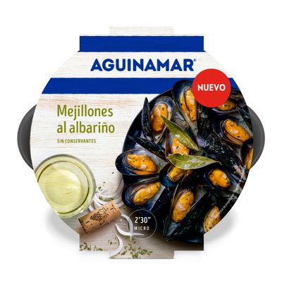 Mejillones al albariño AGUINAMAR 500 g.