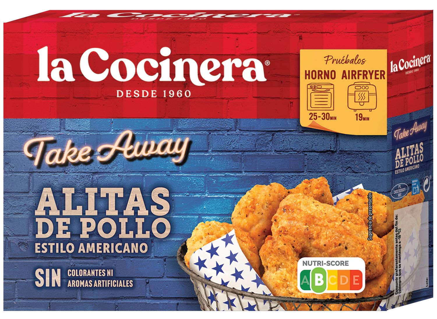 Alitas de pollo LA COCINERA 400 g.