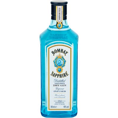 Ginebra blue BOMBAY SAPPHIRE 700 ml.