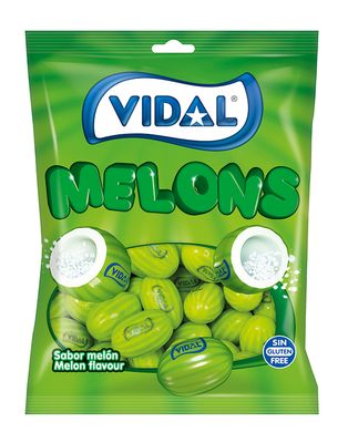 Gominolas chicle melón sin gluten VIDAL 90 g.