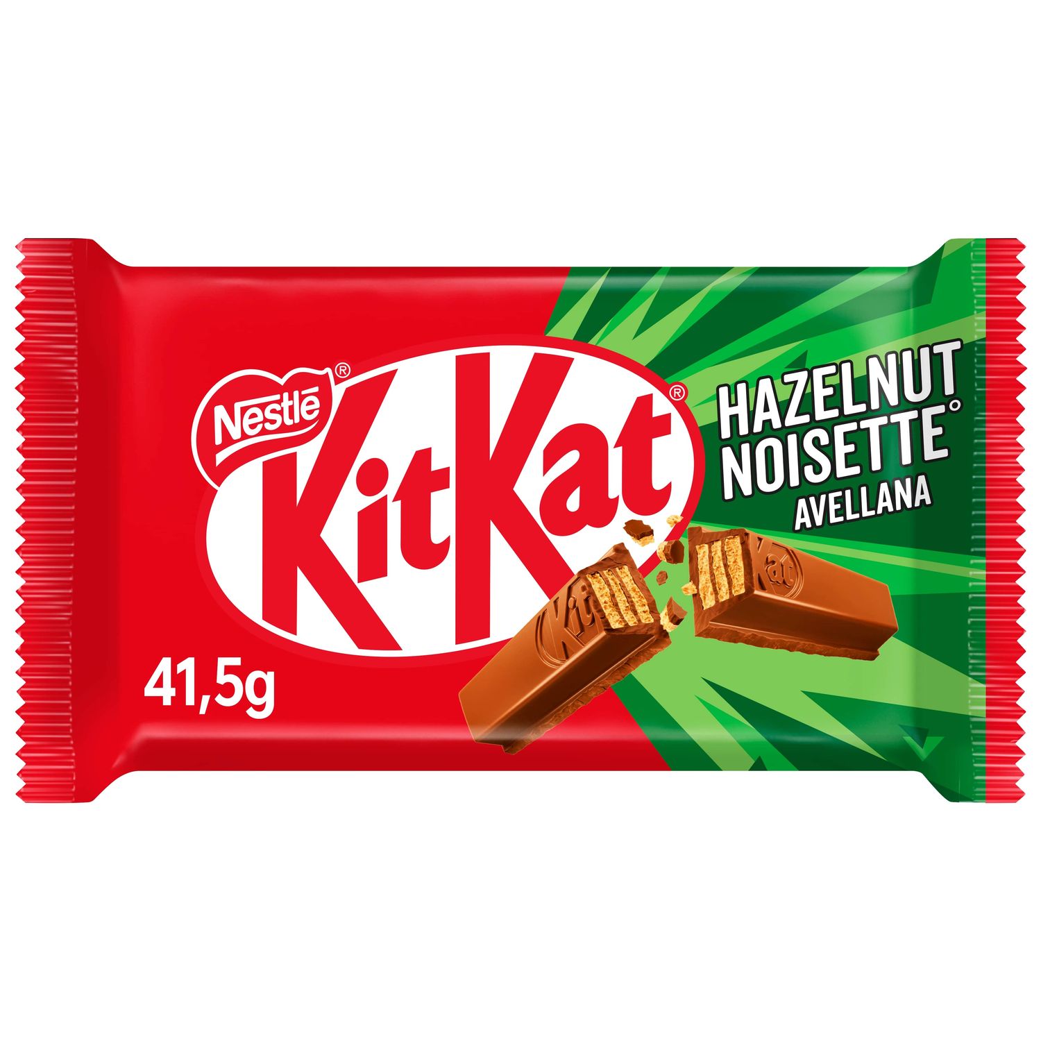 Barritas de leche con avellanas Kit Kat 41.5 g.