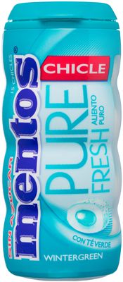 Chicles pure fresh white con xilitol MENTOS 30 g.