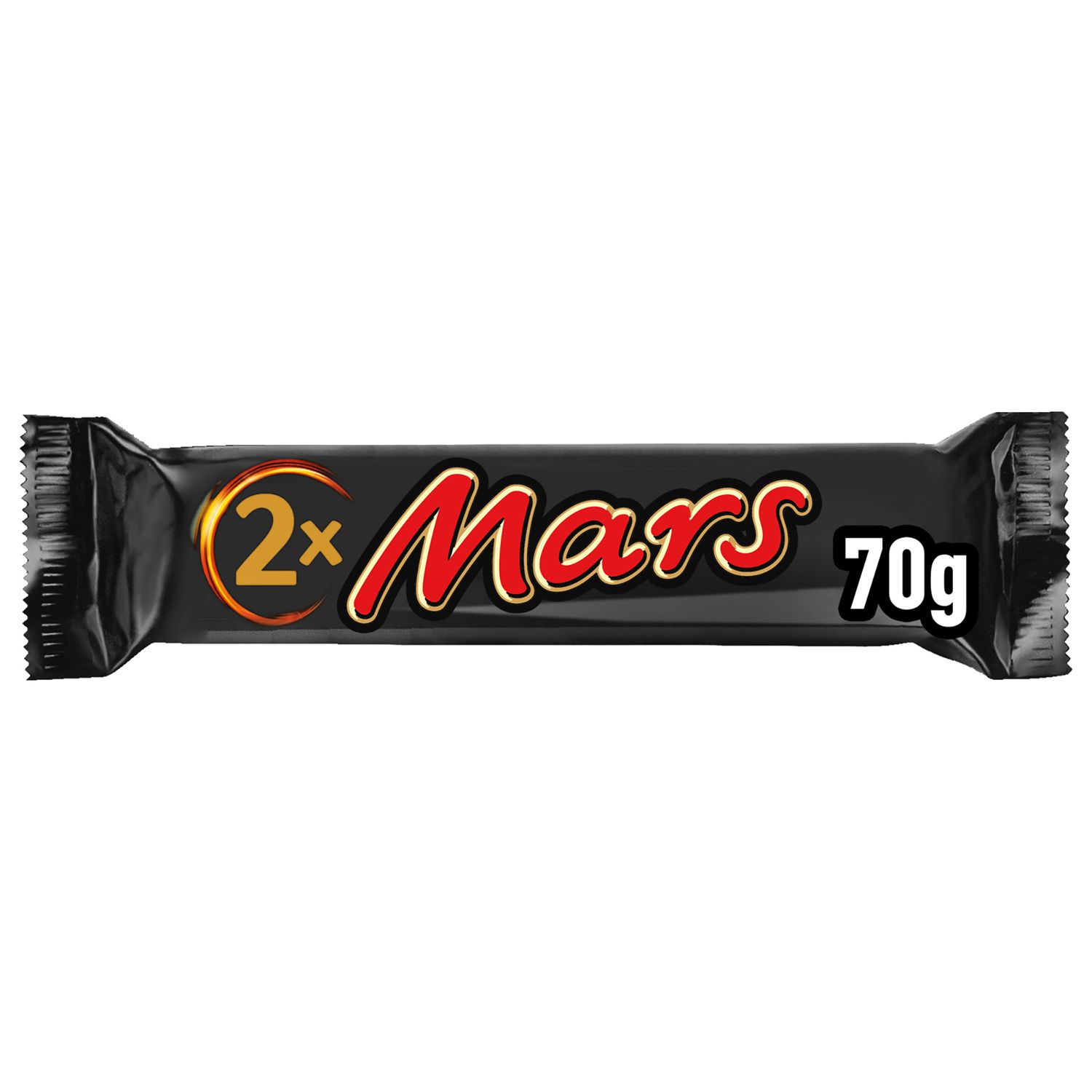 Barritas de chocolate con leche, turrón y caramelo MARS 70 g.