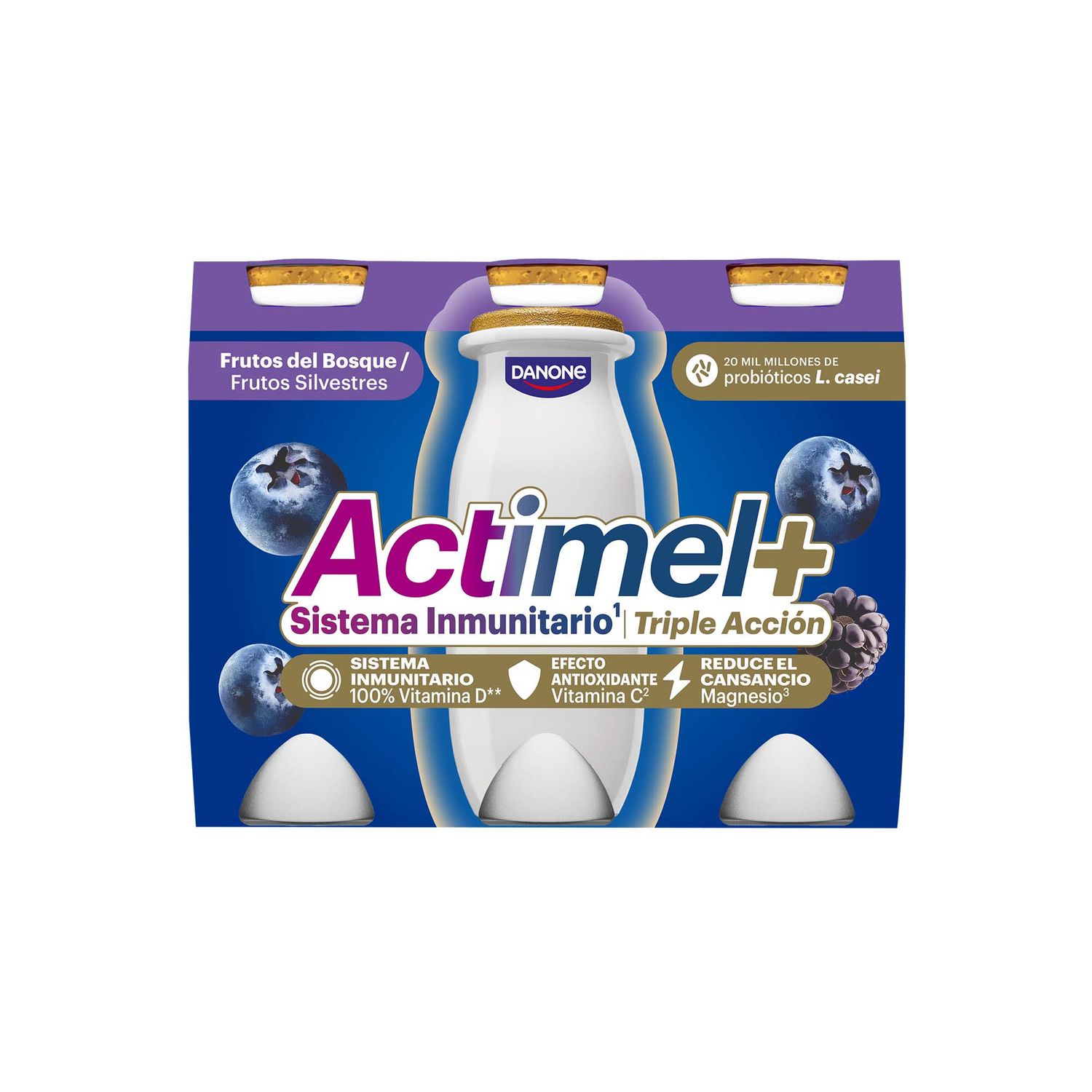 Actimel frutos del bosque DANONE 6 x 100 g.