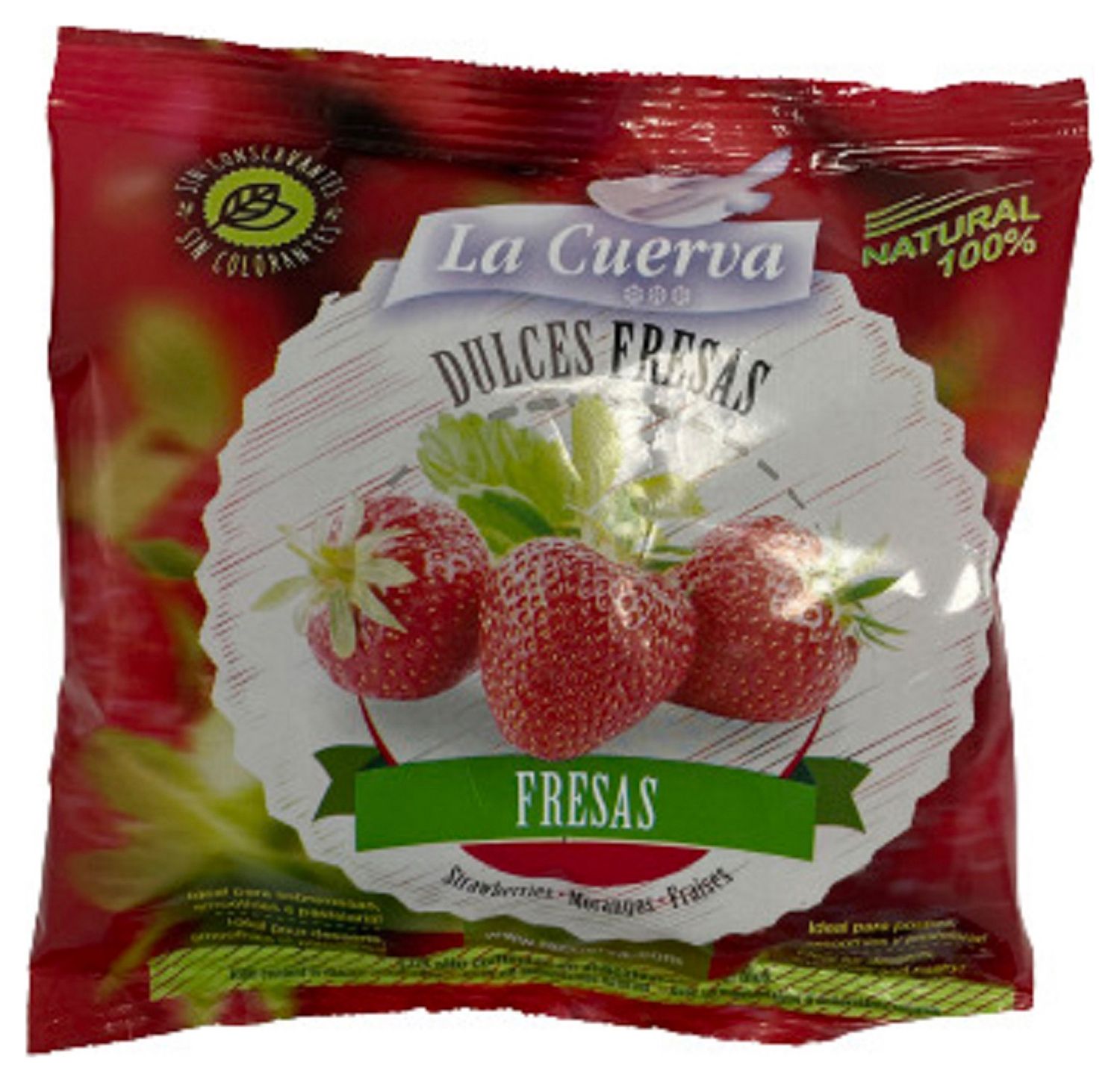 Fresas dulces congeladas LA CUERVA 300 g.