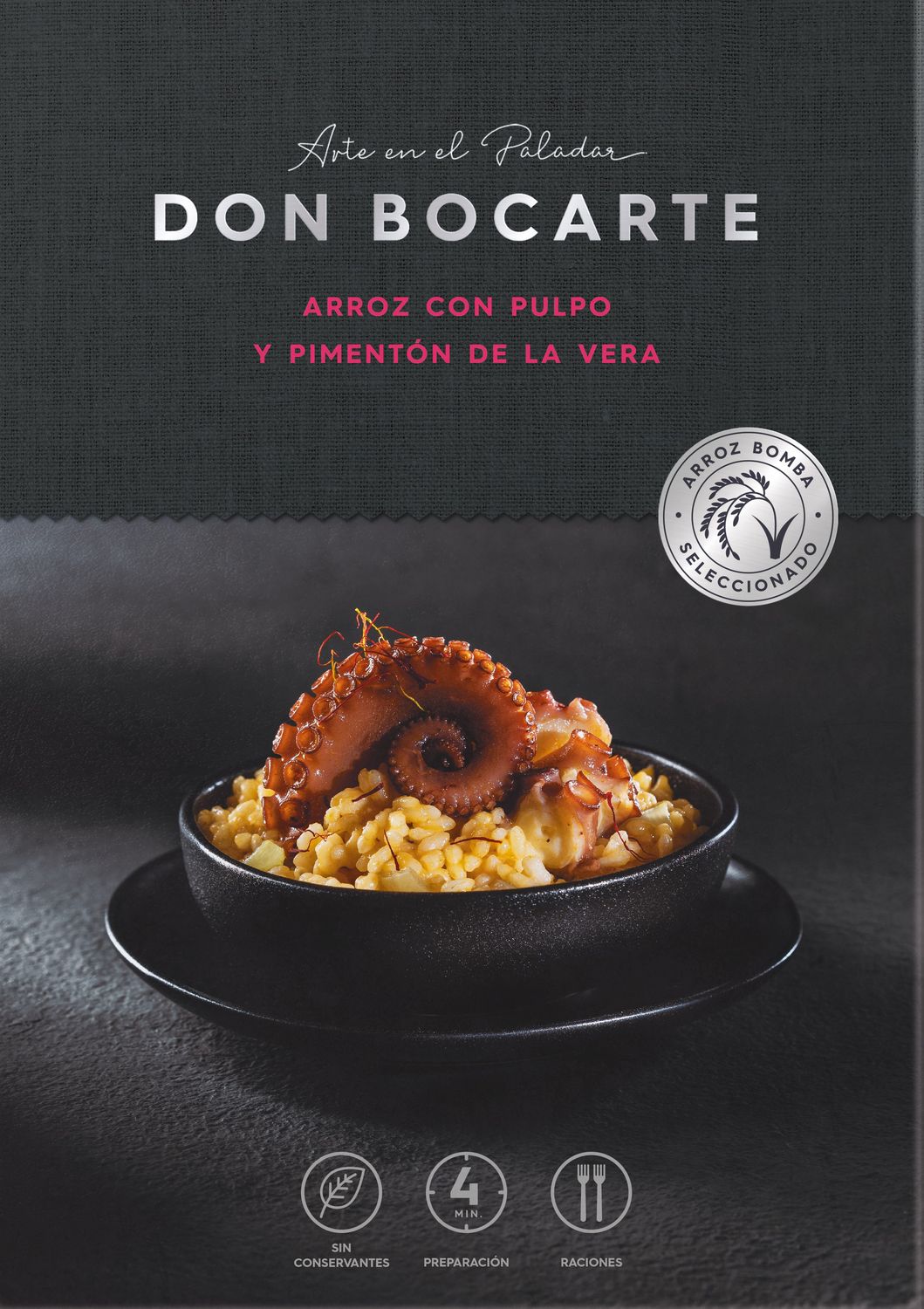 Arroz con pulpo y pimentón de la Vera DON BOCARTE 400 g.