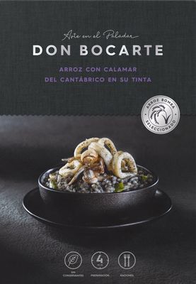 Arroz con calamar del Cantábrico en su tinta DON BOCARTE 400 g.