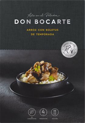 Arroz con boletus de temporada DON BOCARTE 400 g.