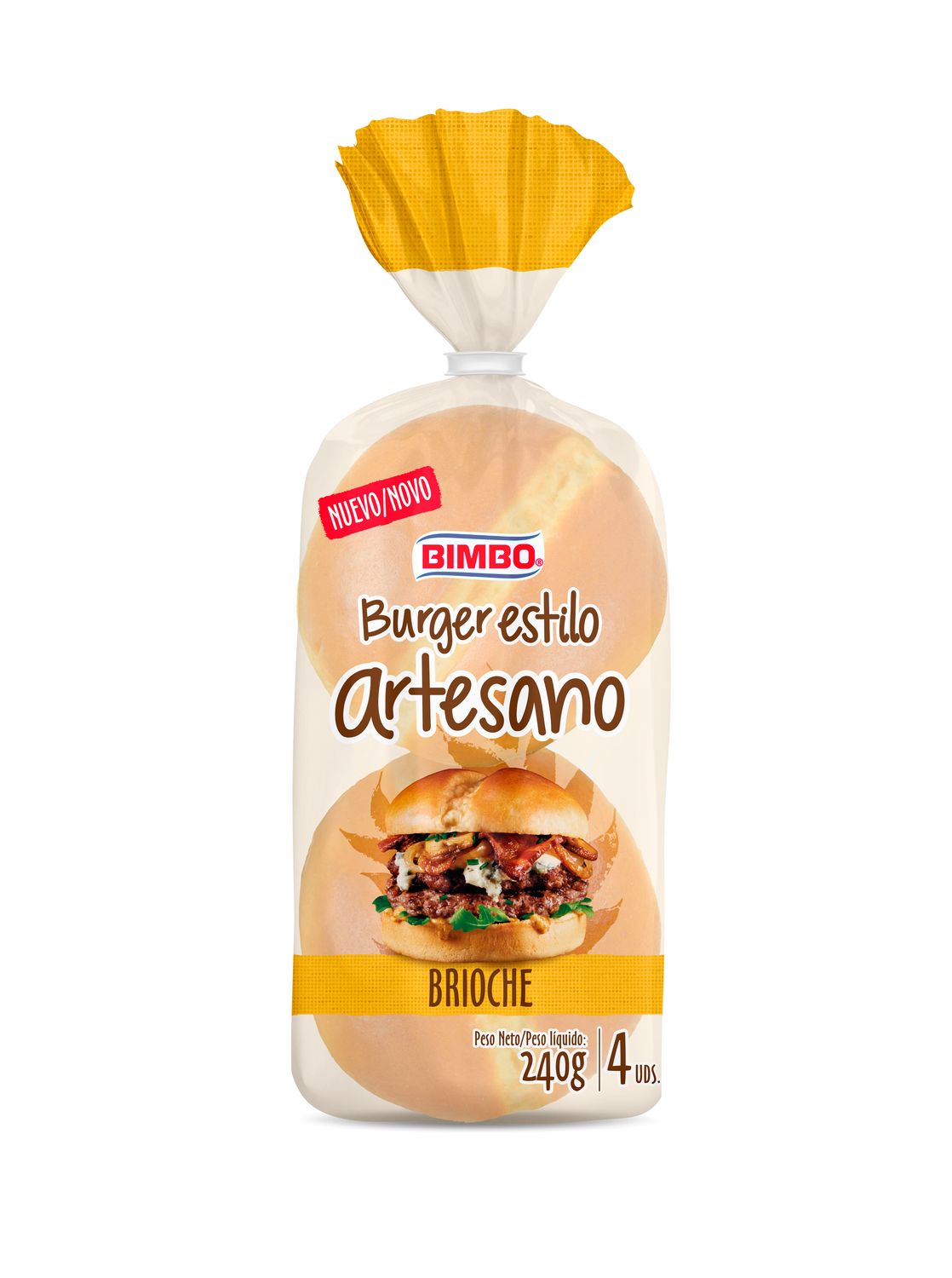Burger estilo artesano brioche BIMBO 240 g.