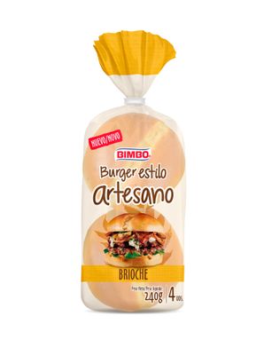 Burger estilo artesano brioche BIMBO 240 g.