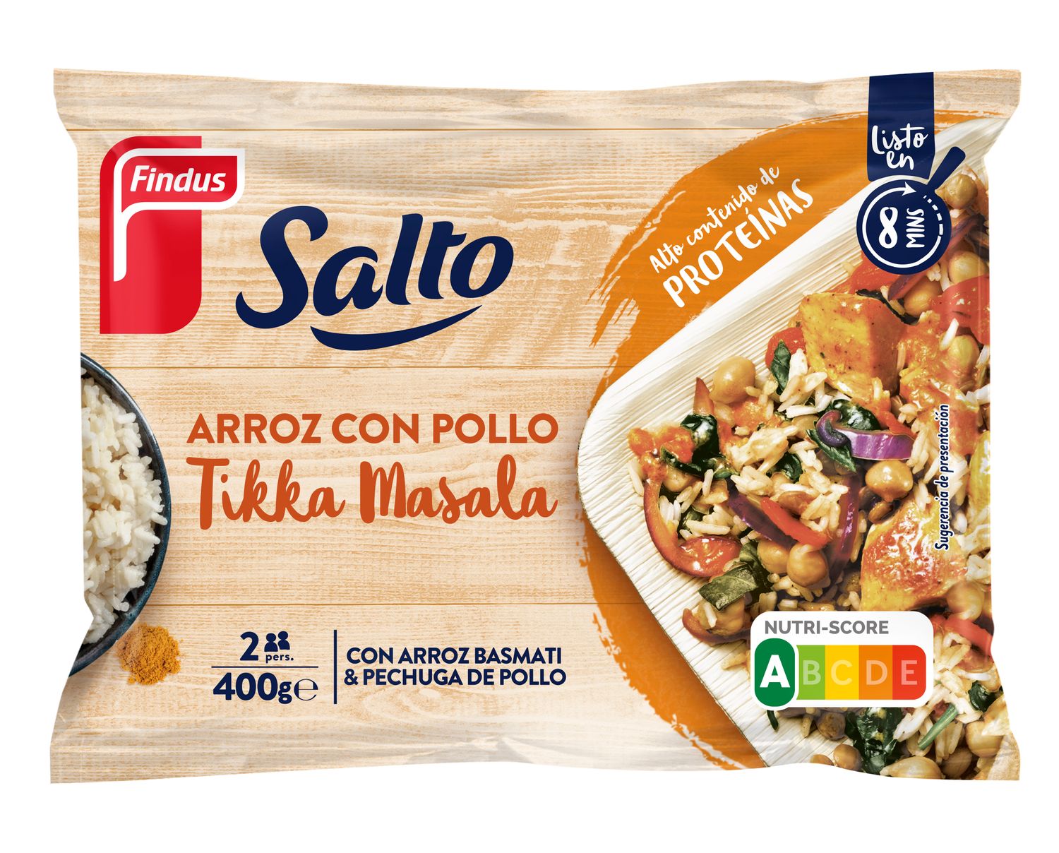 Arroz con pollo Tikka Masala FINDUS 400 g.