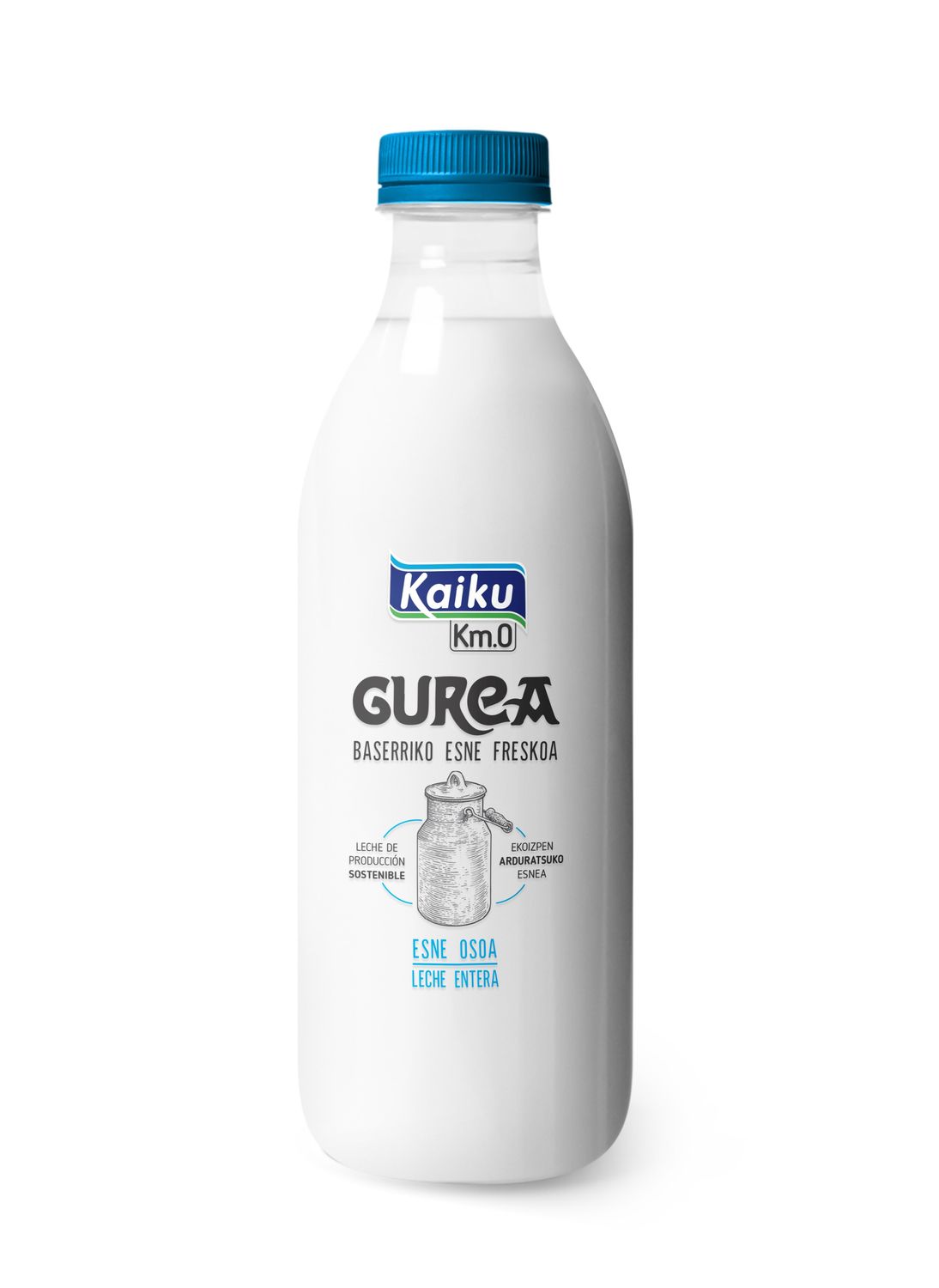 Leche fresca entera GUREA de KAIKU 1 Lt.