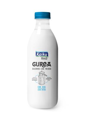 Leche fresca entera GUREA de KAIKU 1 Lt.