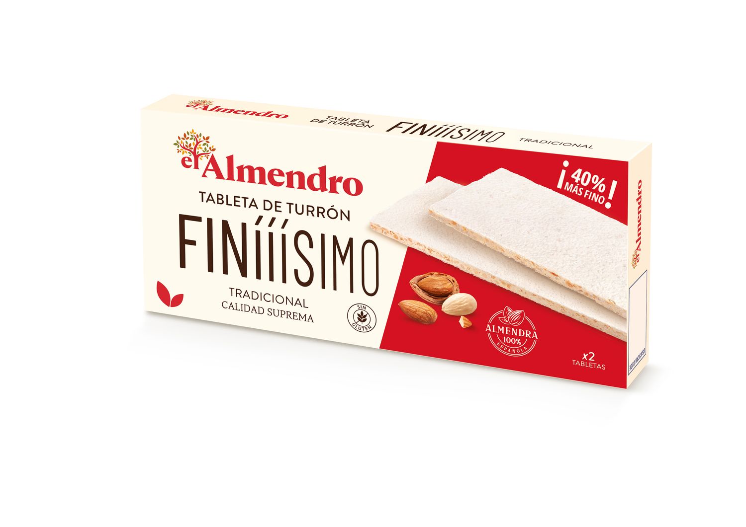 Turrón finísimo tradicional EL ALMENDRO 160 g.