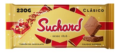 Turrón de chocolate crujiente clásico SUCHARD 230 g.