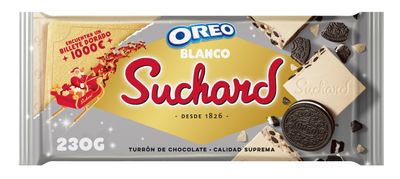 Turrón de Oreo blanco SUCHARD 230 g.
