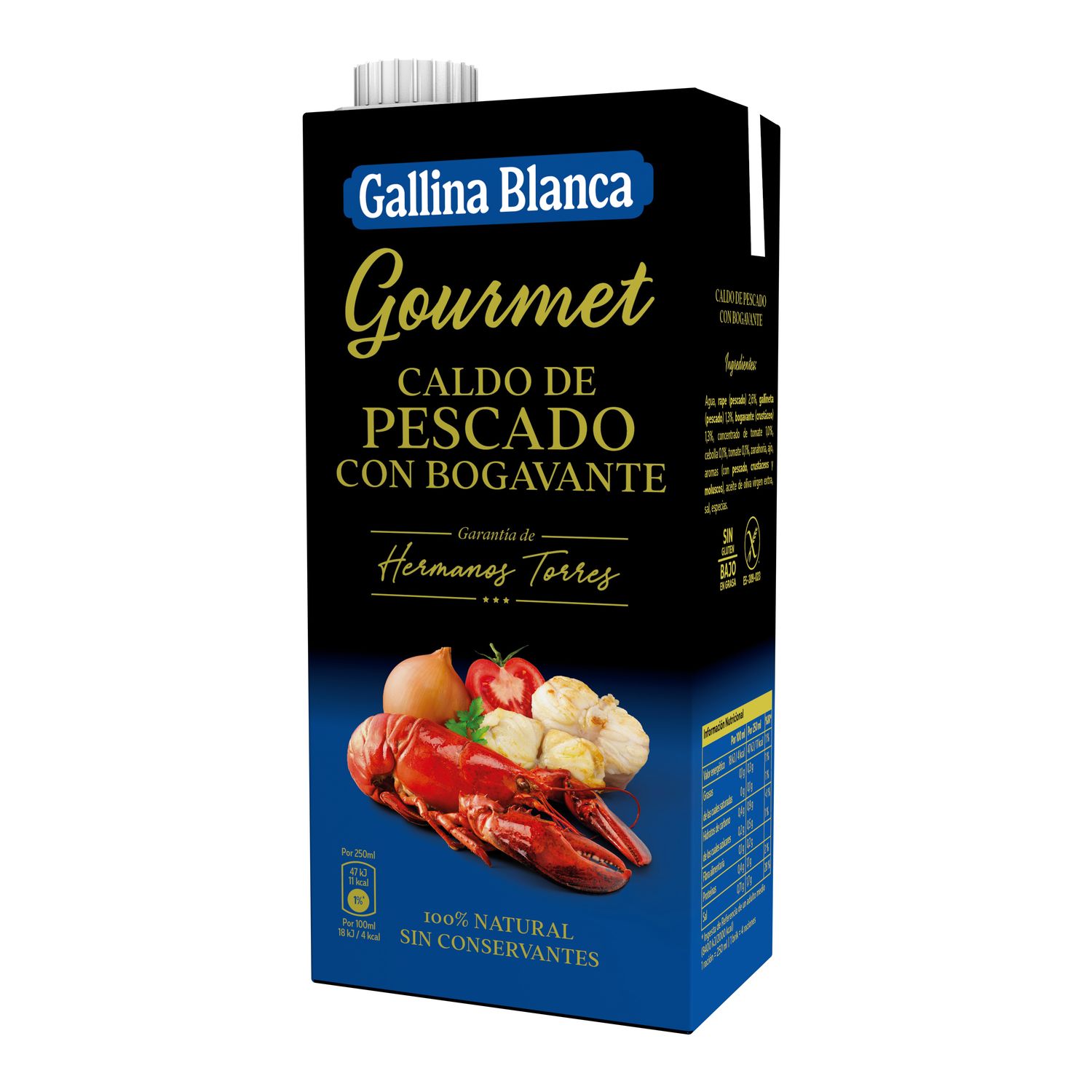 Caldo de pescado con bogavante gourmet GALLINA BLANCA 1 lt.