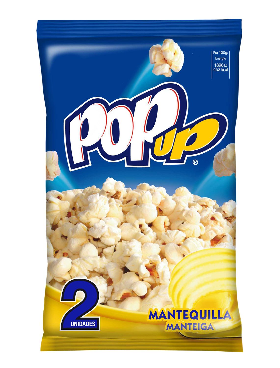 Palomitas sabor mantequilla POP UP 200 g.