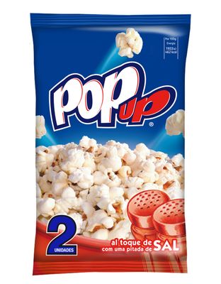 Palomitas al punto de sal POP UP 200 g.