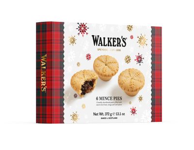 Galletas de mantequilla tartaletas 6 mince pies WALKERS 372 g.