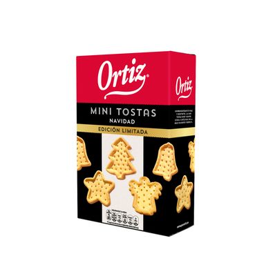 Mini tostas navidad edición limitada ORTIZ 80 g.