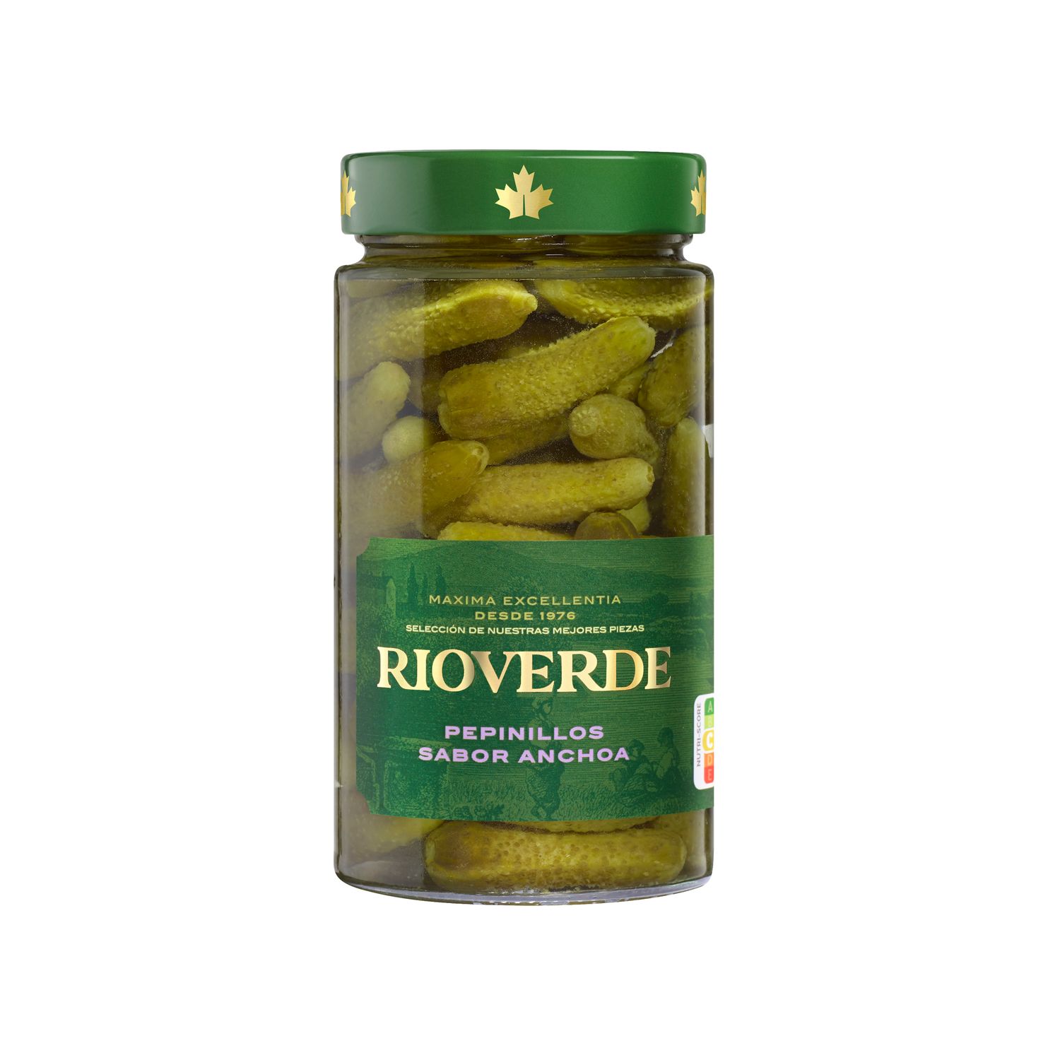 Pepinillos sabor anchoa RIOVERDE 345 g.