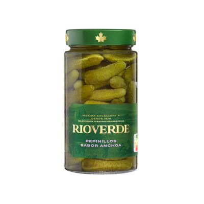 Pepinillos sabor anchoa RIOVERDE 345 g.