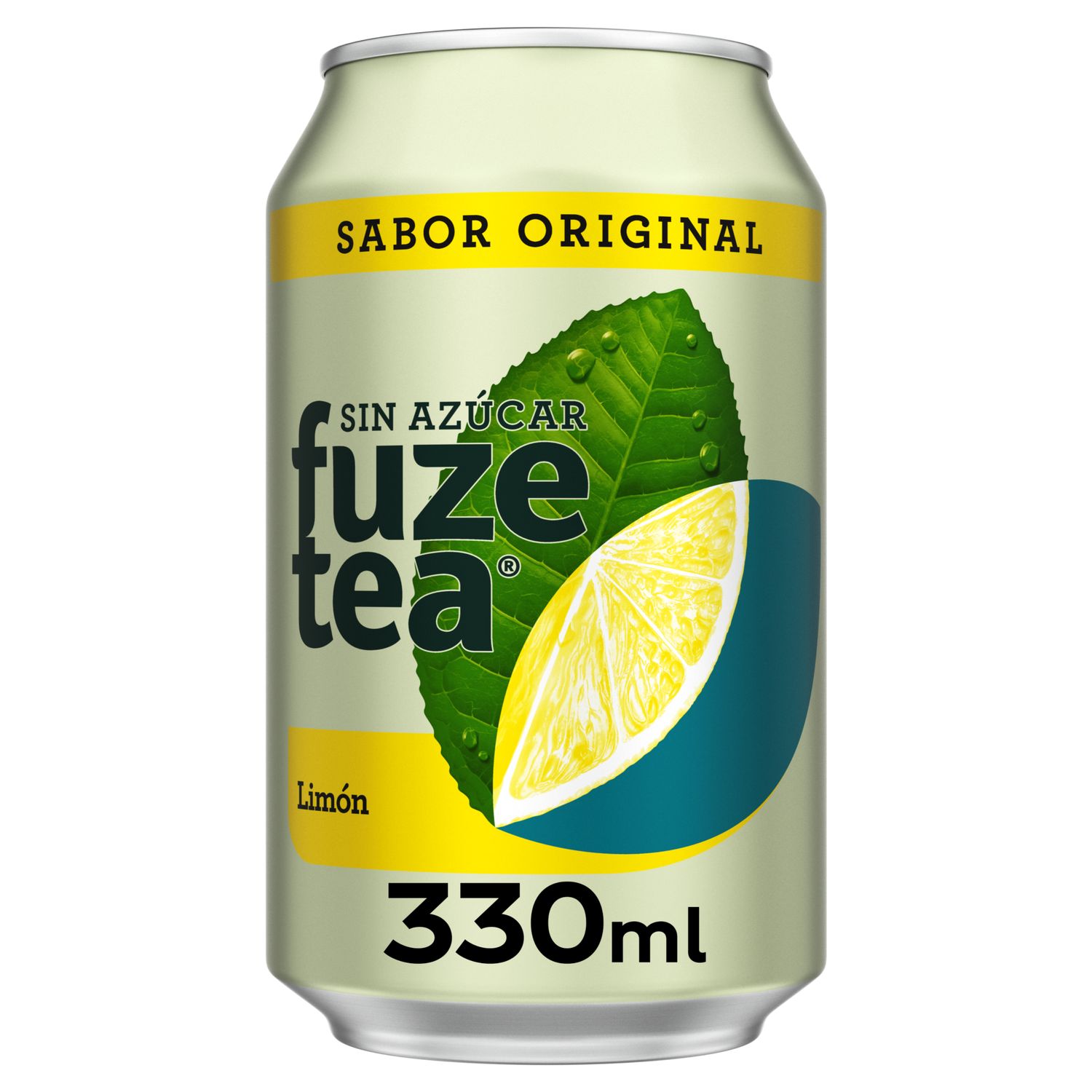 Lata té al limón sin azúcar FUZE TEA 330 ml.