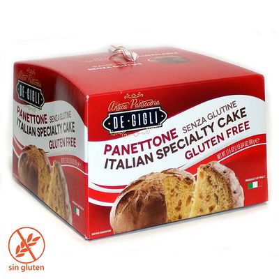 Panettone italiano sin gluten DE GIGLI 500 g.