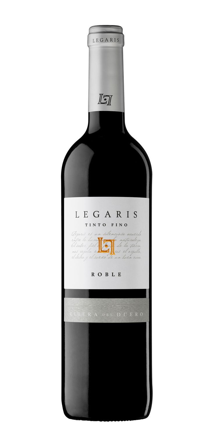 Vino tinto fino roble D.O. Ribera del Duero LEGARIS 75 cl.