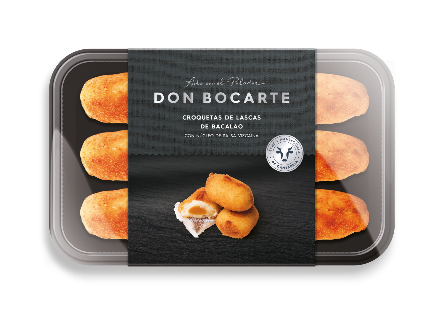 Croquetas de lascas de bacalao DON BOCARTE 250 g.