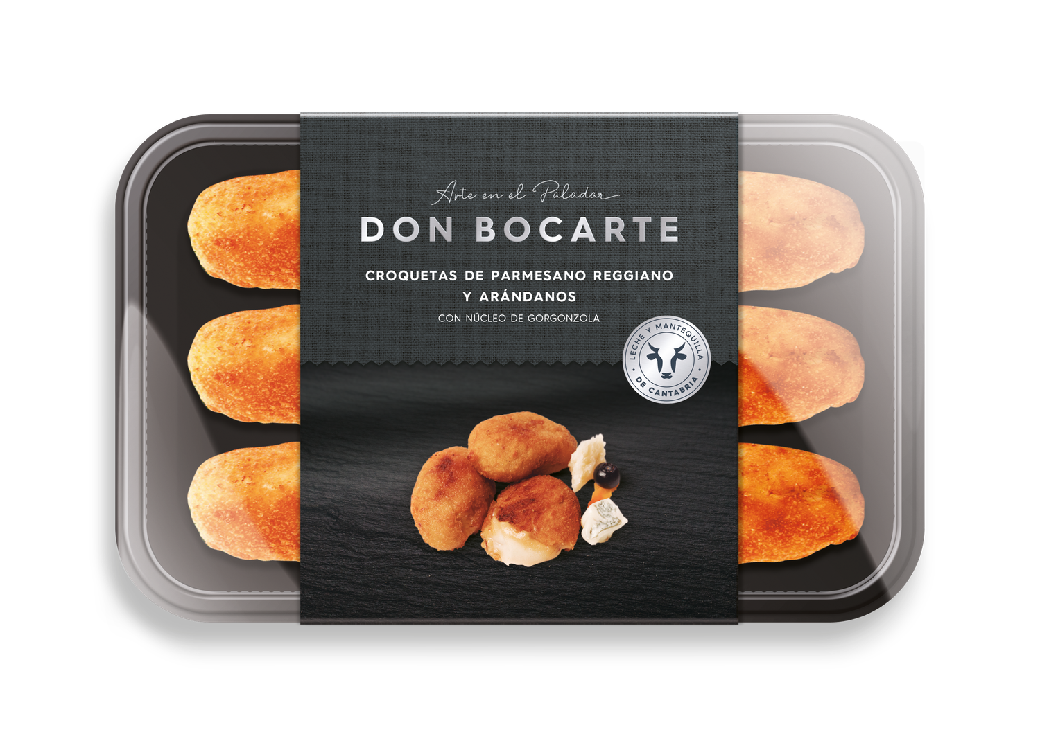 Croquetas de parmesano y arándanos DON BOCARTE 250 g.