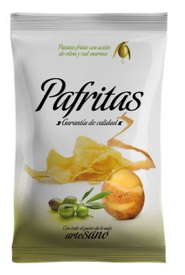 Patatas fritas con sal marina PAFRITAS 140 g.