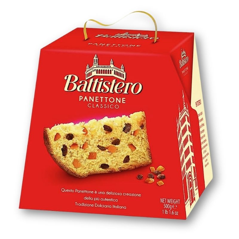 Panettone clásico BATISTERO 500 g.