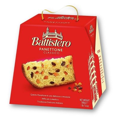 Panettone clásico BATISTERO 500 g.