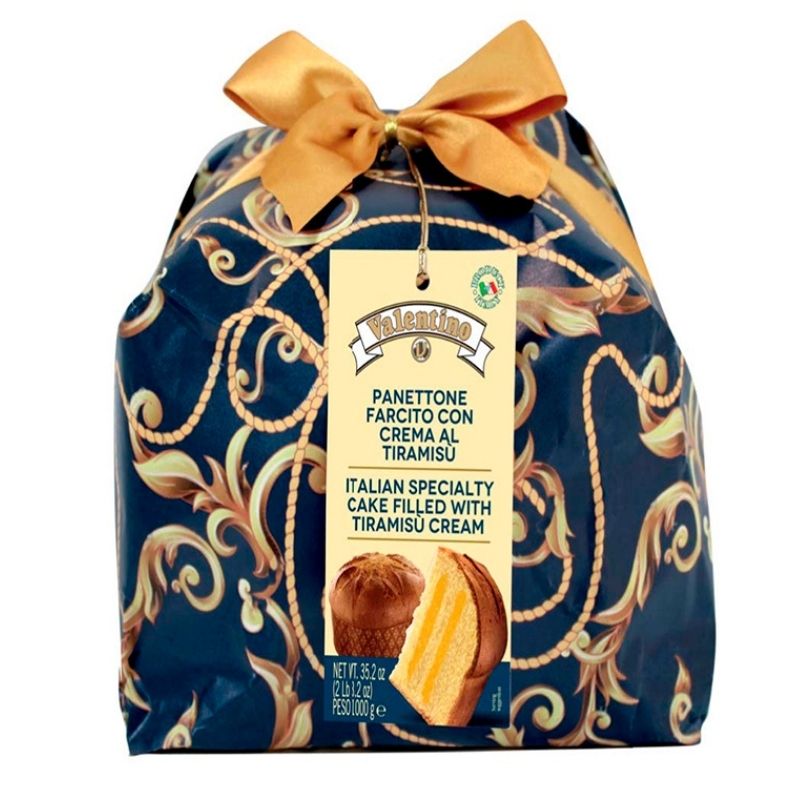 Panettone de cacao con crema de tiramisú VALENTINO 1000 g.