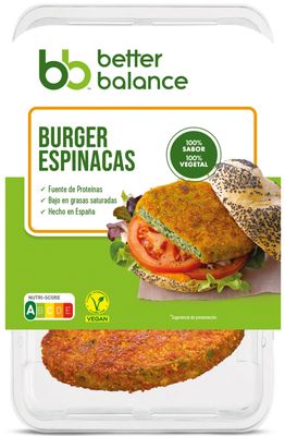 Burger de espinacas better balance CAMPOFRIO 160 g.