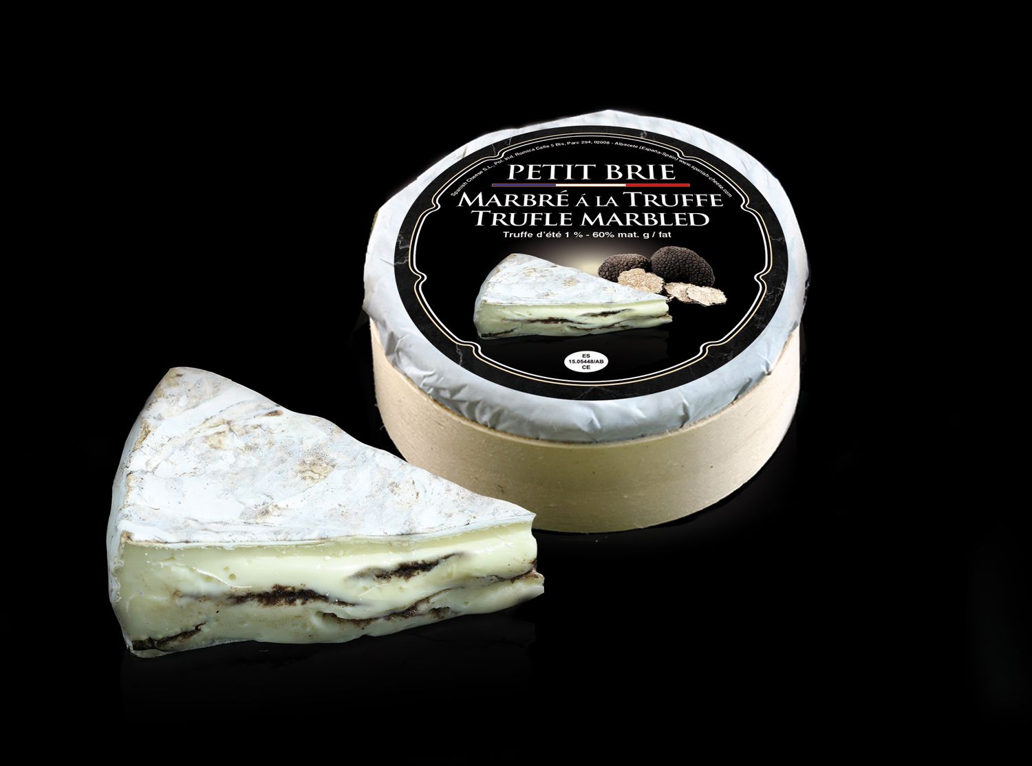 Queso brie con trufa PETIT BRIE 210 g.