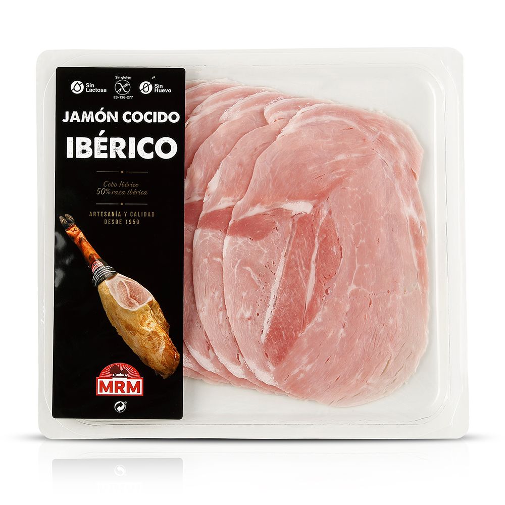 Jamón cocido ibérico MRM 100 g.