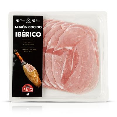 Jamón cocido ibérico MRM 100 g.