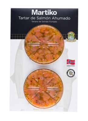 Tartar de salmón ahumado  MARTIKO 150 g.