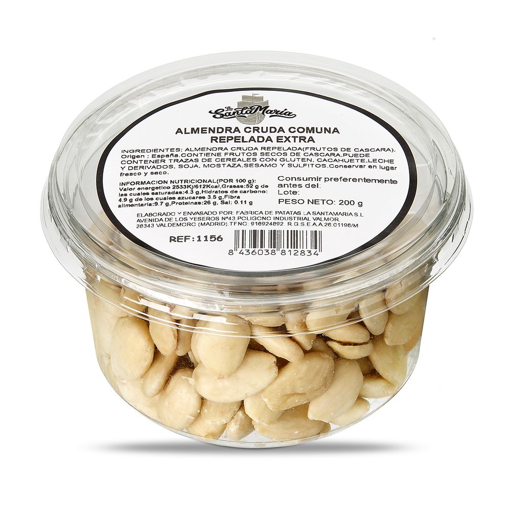 Almendra cruda LA SANTAMARÍA 200 g.