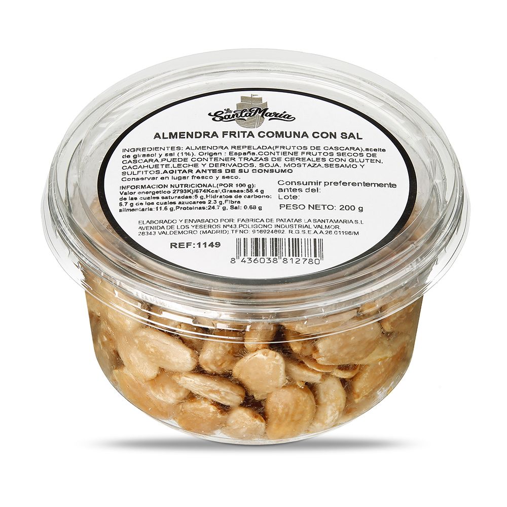 Almendra frita LA SANTAMARÍA 200 g.