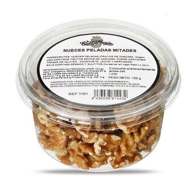 Nueces peladas mitades LA SANTAMARÍA 150 g.
