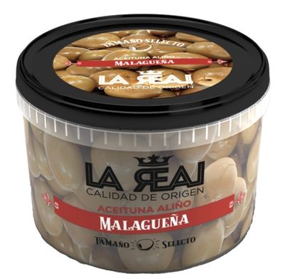 Aceituna malagueña LA REAL 300 g.