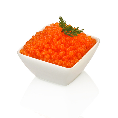 Caviar de salmón salvaje.