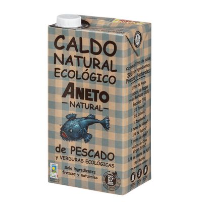 Caldo natural ecológico de pescado y verduras ANETO 1 lt.