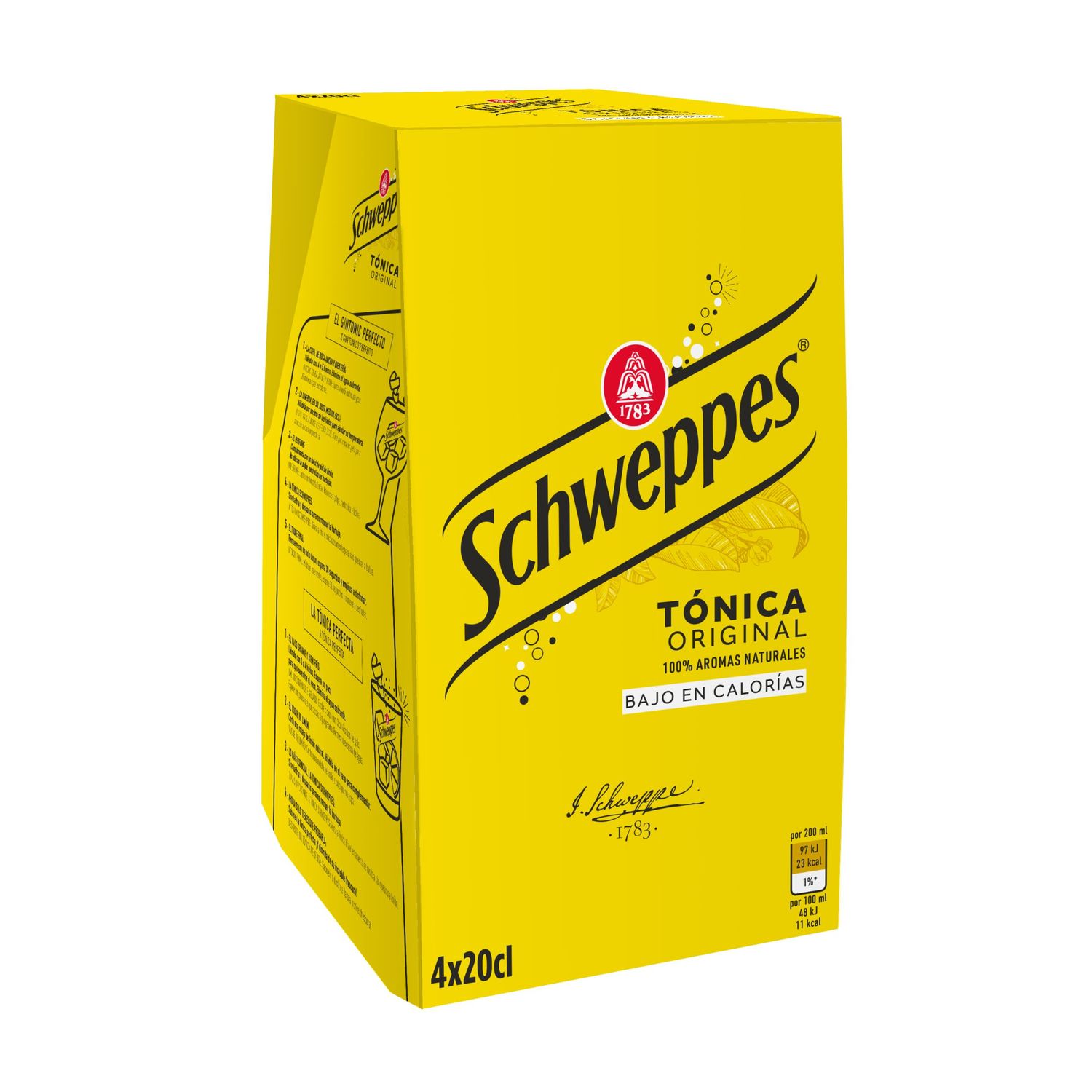 Tónica original SCHWEPPES 4x20 cl.