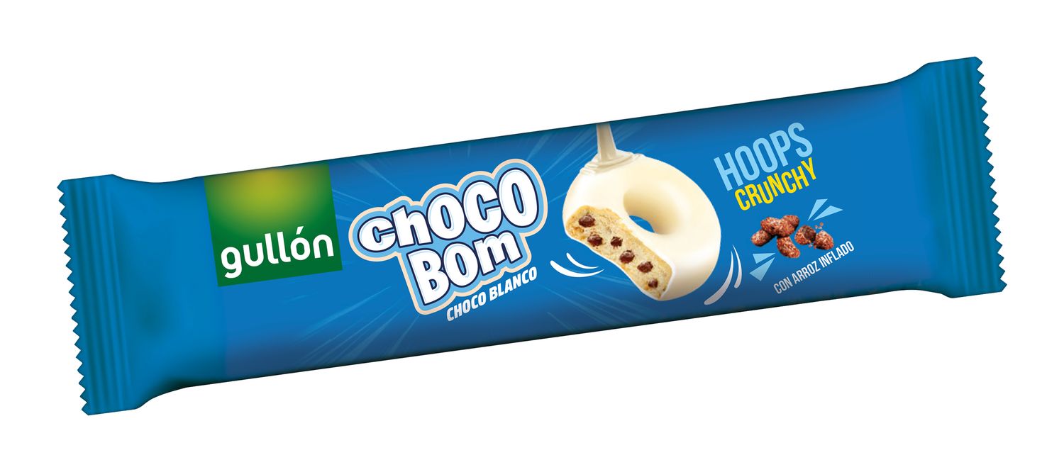 Galletas ChocoBom con chocolate blanco GULLÓN 128 g.